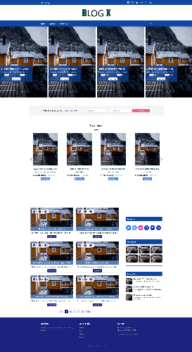 BlogX publishing platform article feed