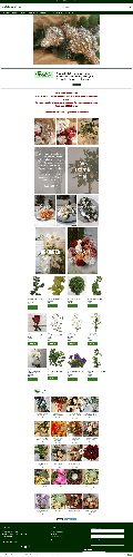 Artflowers artificial flower brand e-commerce website homepage