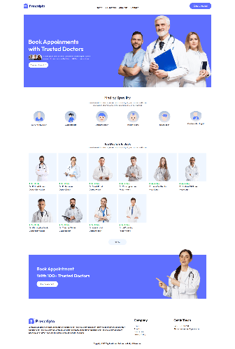 Doctor appointment booking system scheduling screen