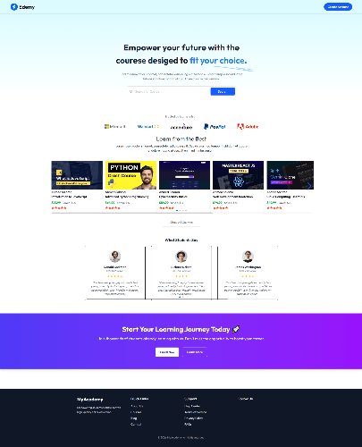 Learning management system course catalogue interface