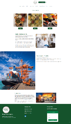 Retaj Herbs export company website product range page