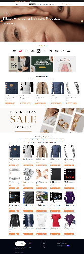 StoreX e-commerce platform product listing interface